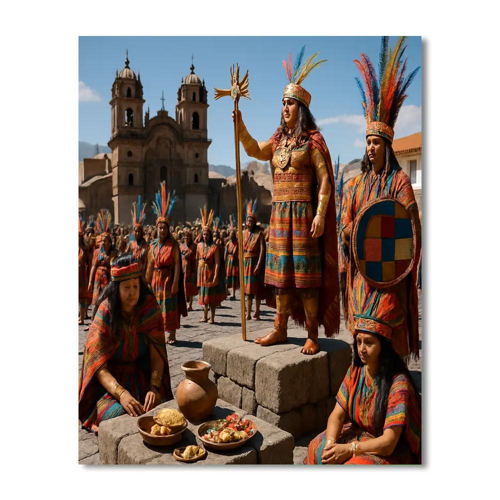 Inti Raymi Sun Festival Cuzco Paint by numbers kits