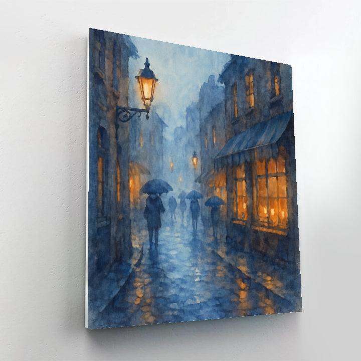 Cobblestone Lantern Alley Paint by numbers kits