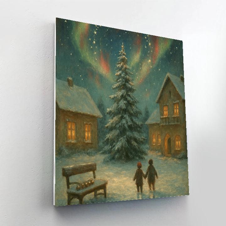 Christmas Northern Lullaby paint by numbers