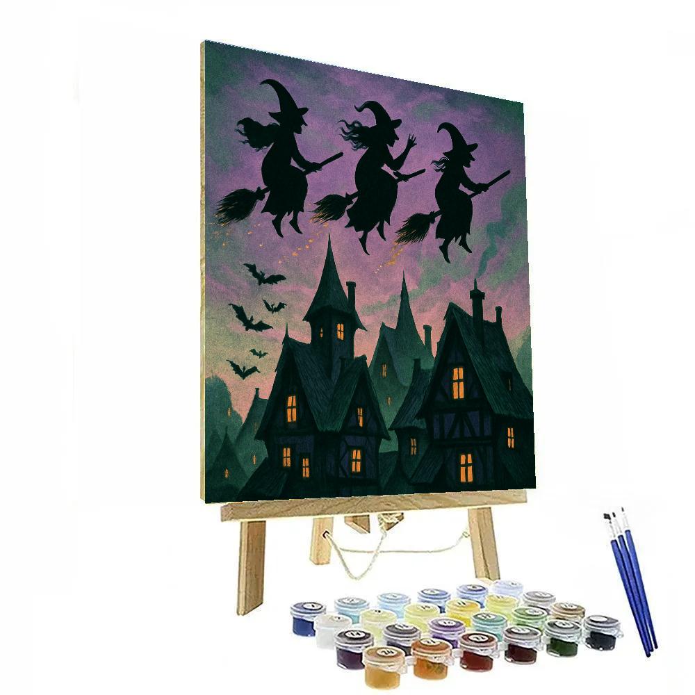 Witches Over Craneford DIY paint by numbers