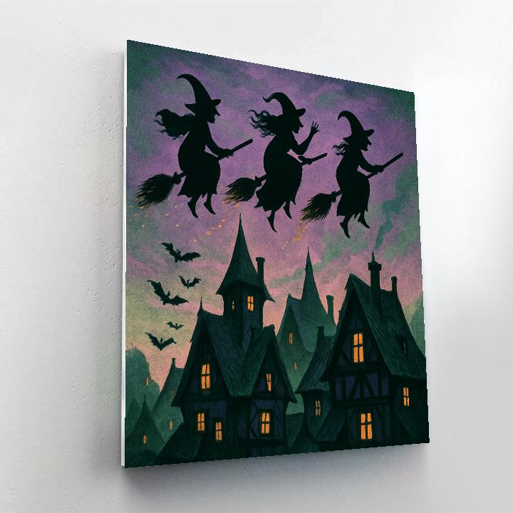 Witches Over Craneford DIY paint by numbers