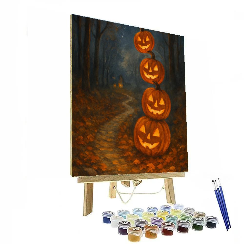 Stacked Jack Lantern Path Numbered painting kits