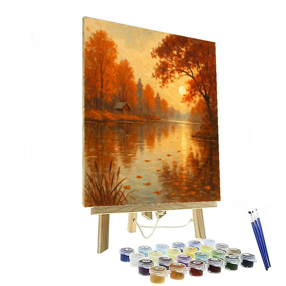 Autumn Reflections At Dawn paint by numbers