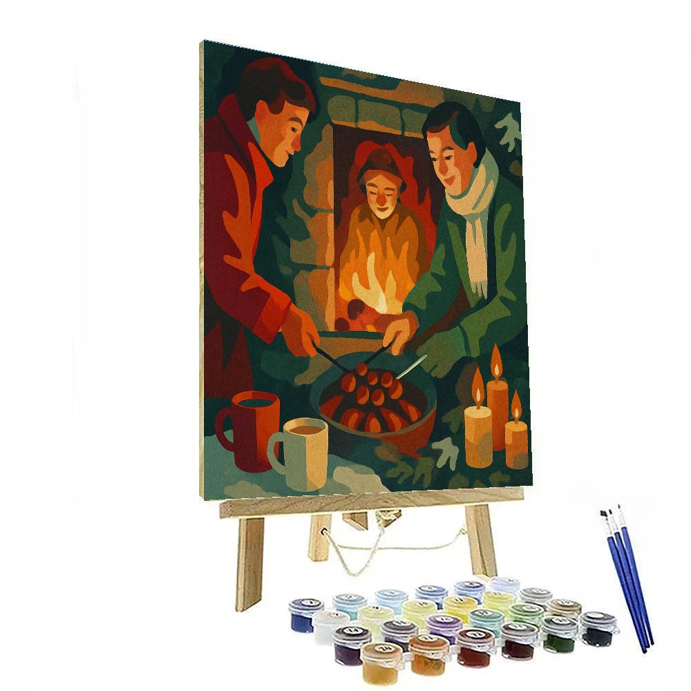 Chestnuts And Candles paint by color