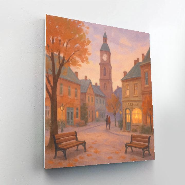 Clocktower Morning In Pastel paint by numbers