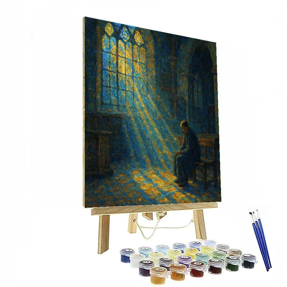 Stained Glass Dawn Reverie paint by number