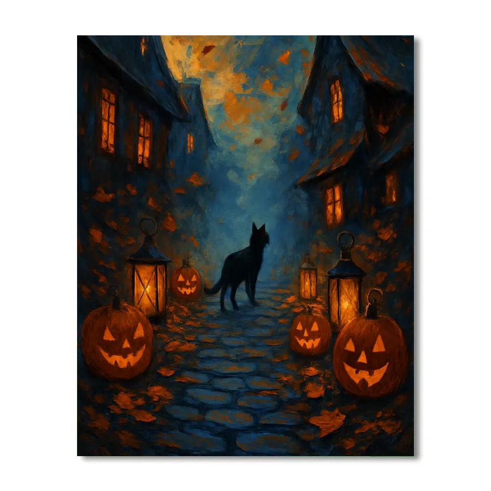 Cobblestone Lantern Walk paint by color