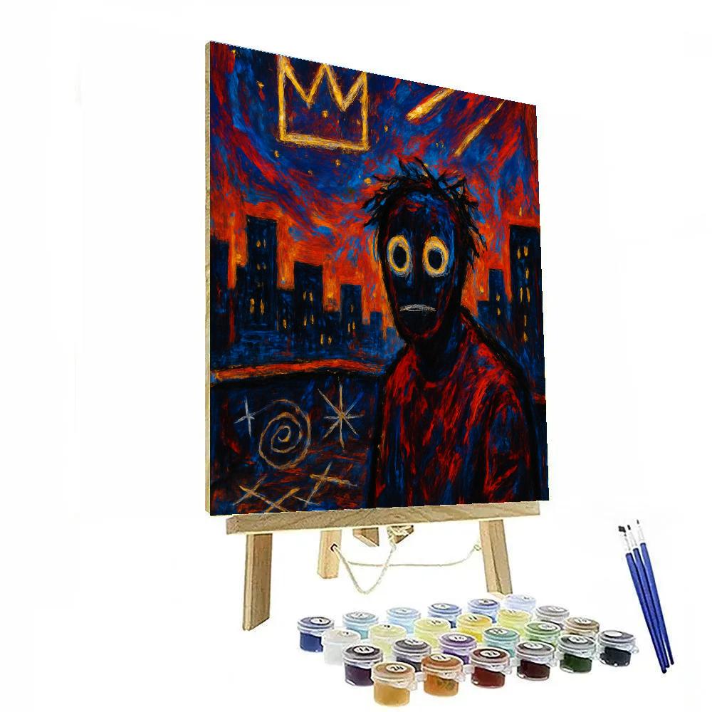 Basquiat Star Pulse Tribute DIY paint by numbers