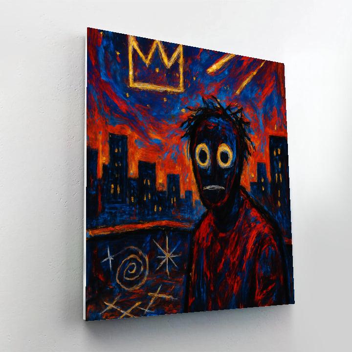Basquiat Star Pulse Tribute DIY paint by numbers