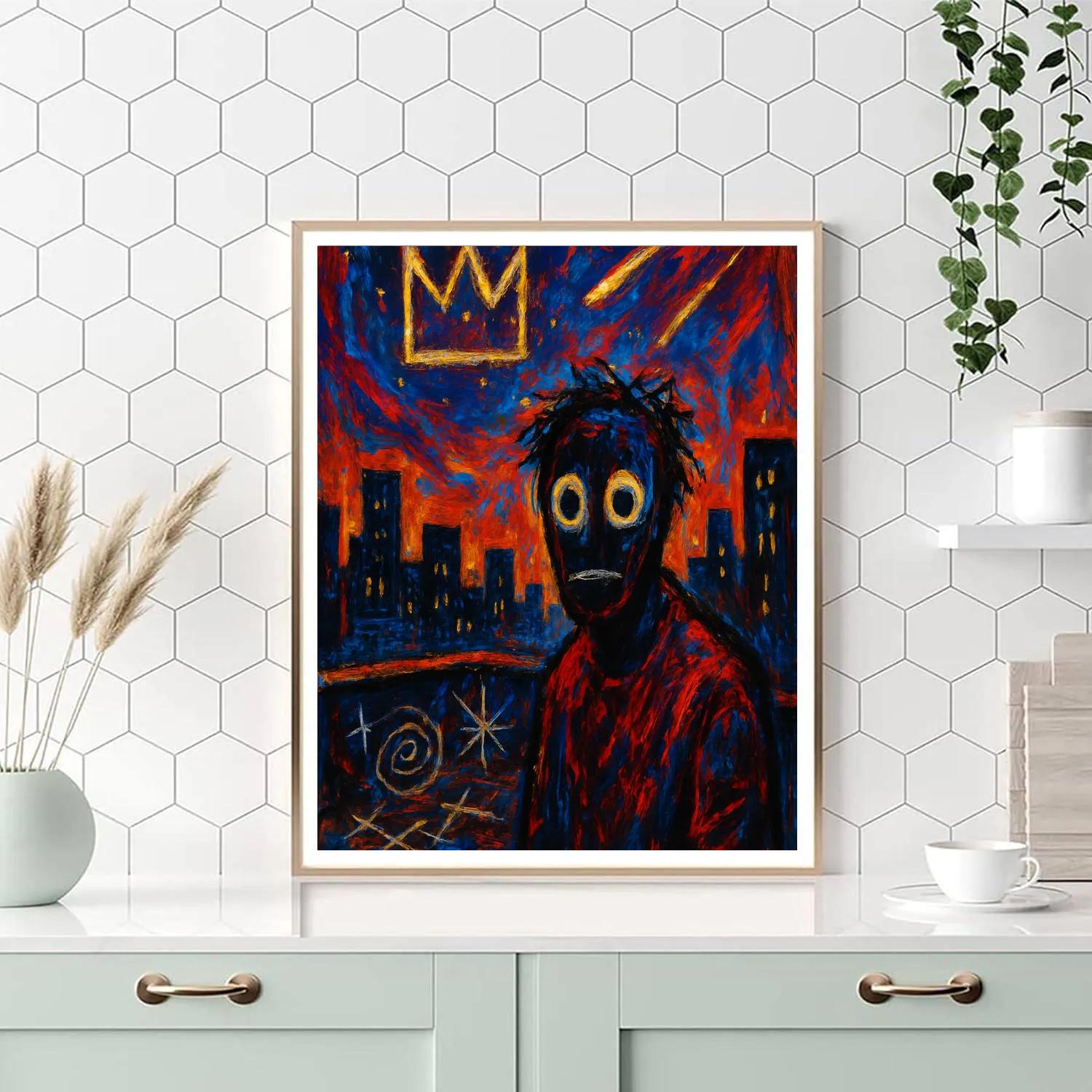 Basquiat Star Pulse Tribute DIY paint by numbers