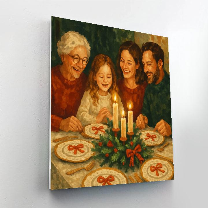 Feast Of Evergreens paint by number