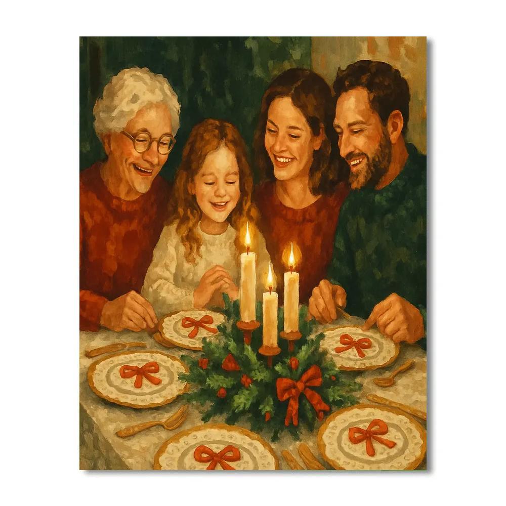 Feast Of Evergreens paint by number