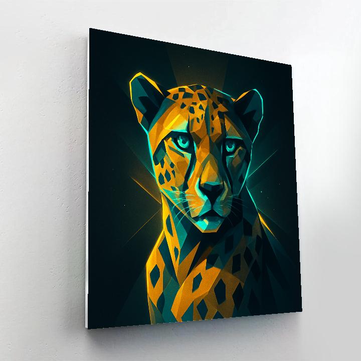 Solar Cheetah Burst Paint by numbers kits