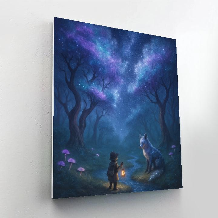 Fantasy Nebula Grove painting number kit