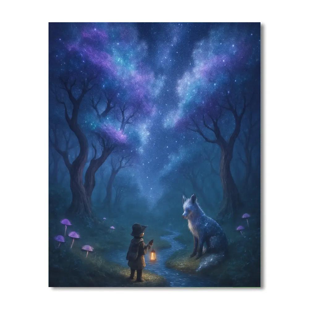 Fantasy Nebula Grove painting number kit