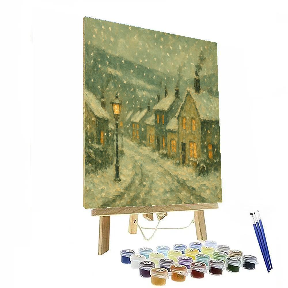 Village Of Quiet Lanterns Paint by numbers art