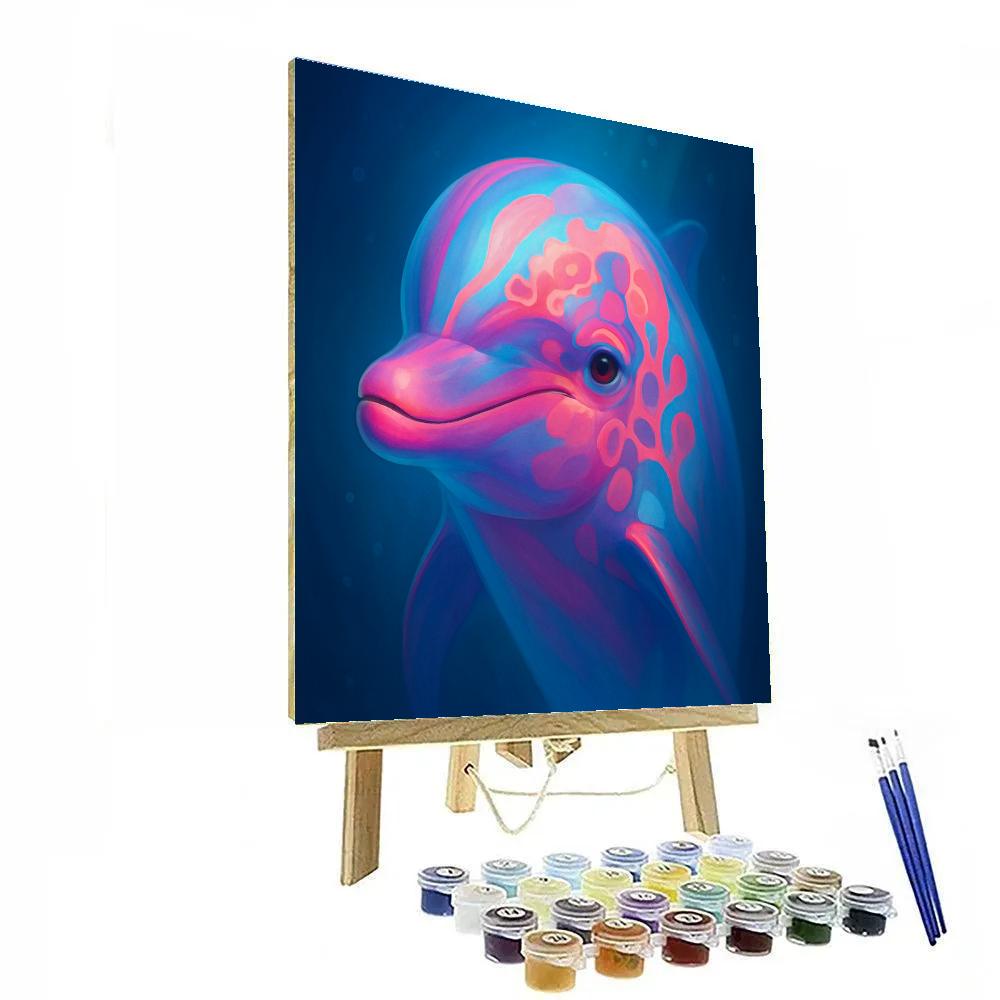 Coral Reef Dolphin Numbered painting kits