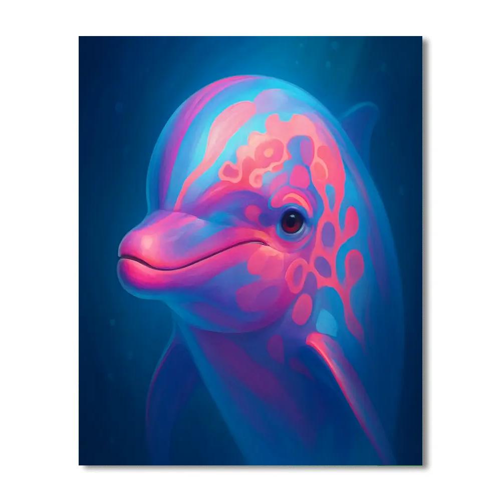 Coral Reef Dolphin Numbered painting kits
