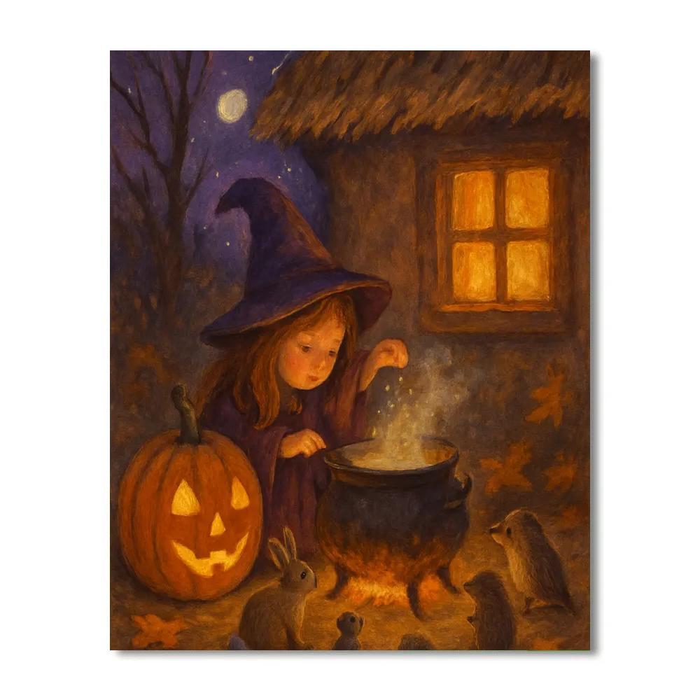 Hearthside Witchs Lantern Paint by numbers kits