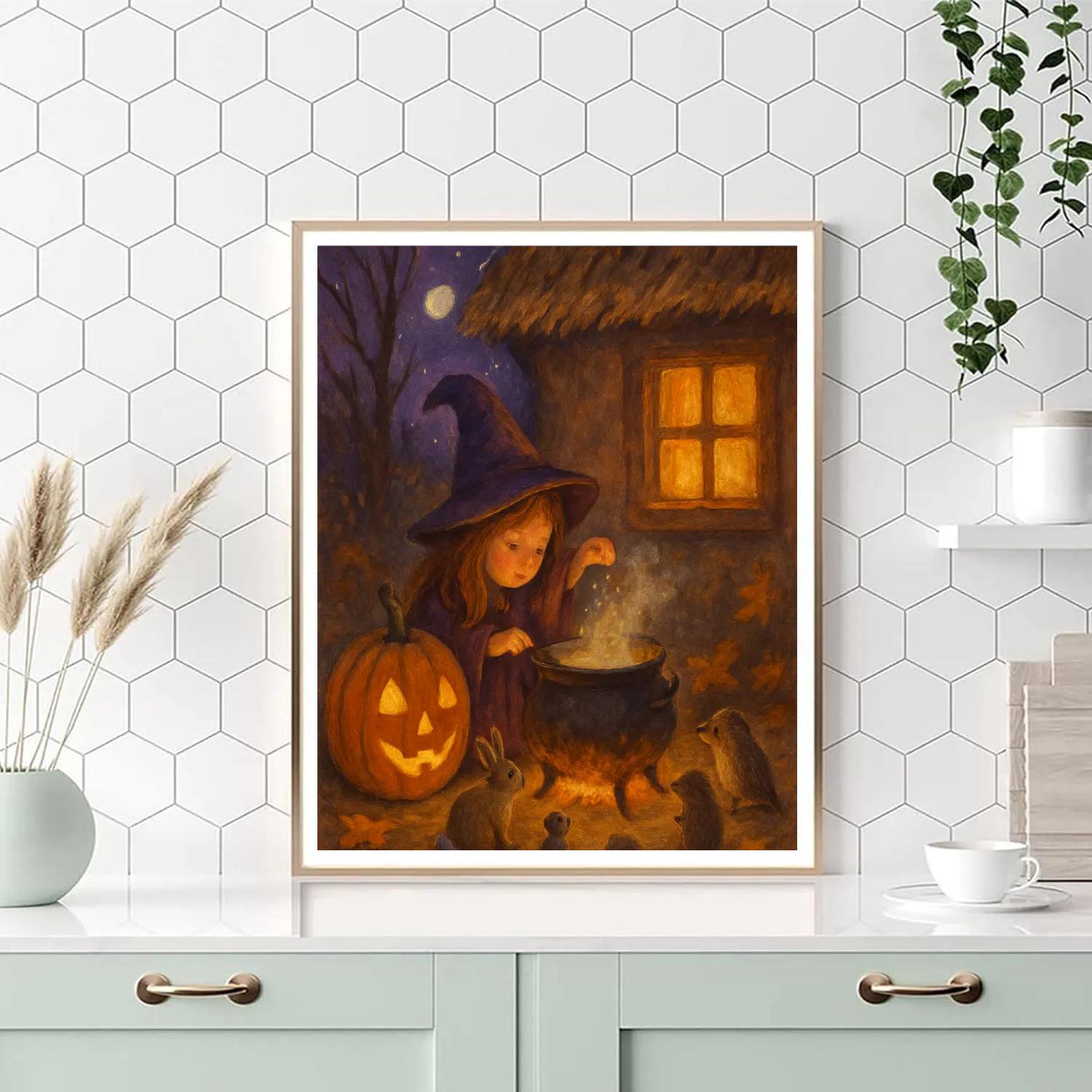 Hearthside Witchs Lantern Paint by numbers kits