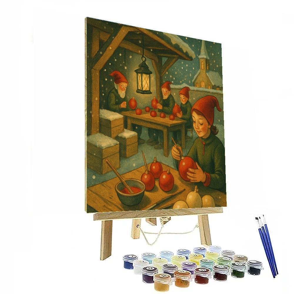 Ornament Workshop On A Hill Paint by numbers kits