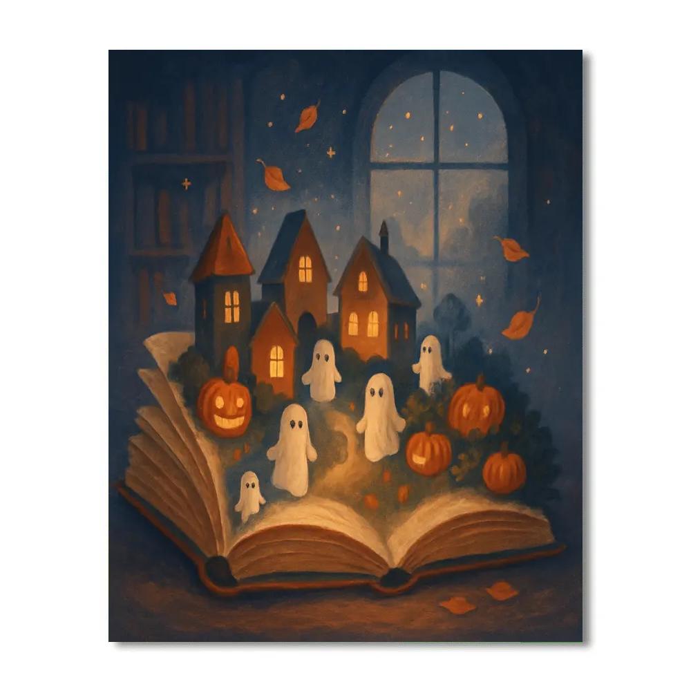 Enchanted Autumn Storybook Number painting