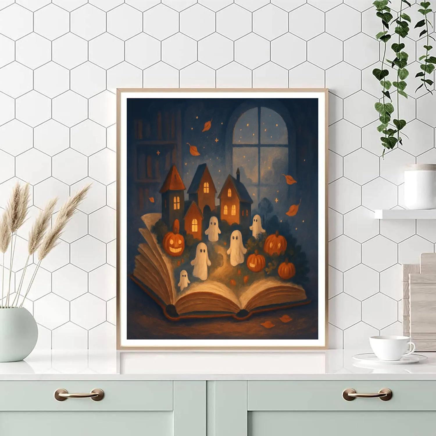Enchanted Autumn Storybook Number painting