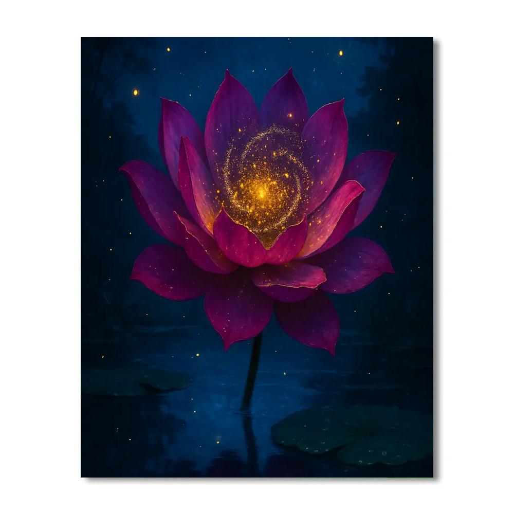 Flower Cosmic Bloom paint by color