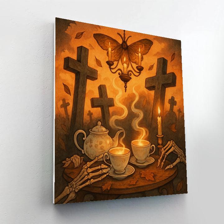 Boneyard Tea Party Painting by numbers kit