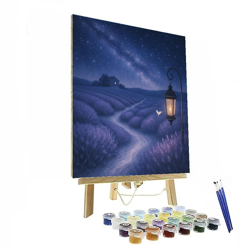 Lavender Night Drift painting number kit