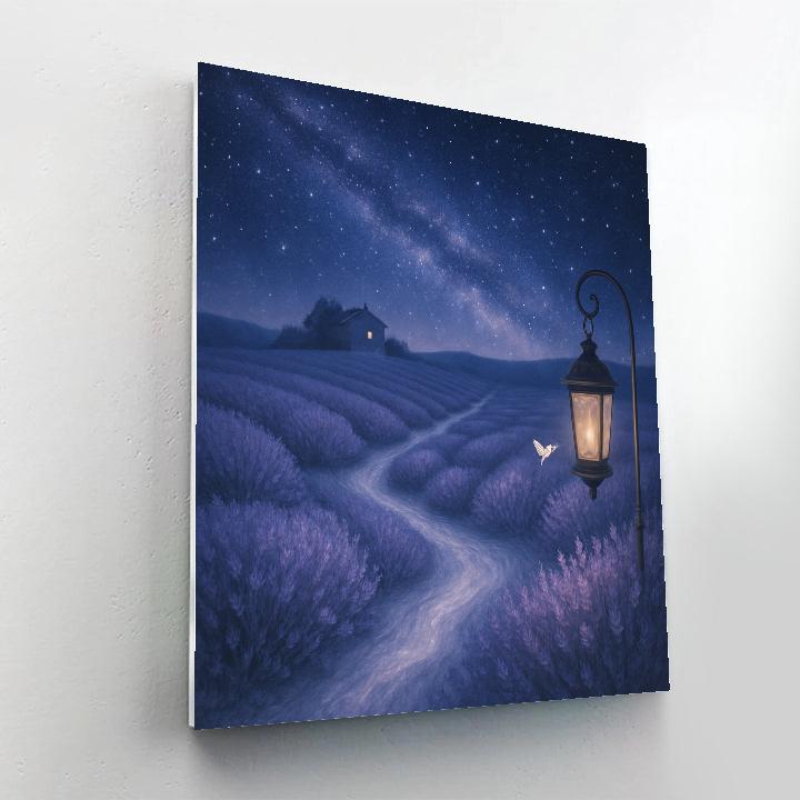 Lavender Night Drift painting number kit