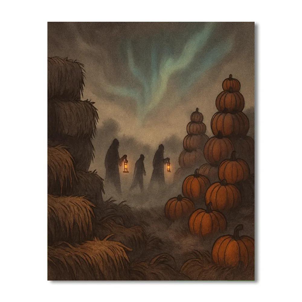 Fogbound Harvest Hollow paint by number