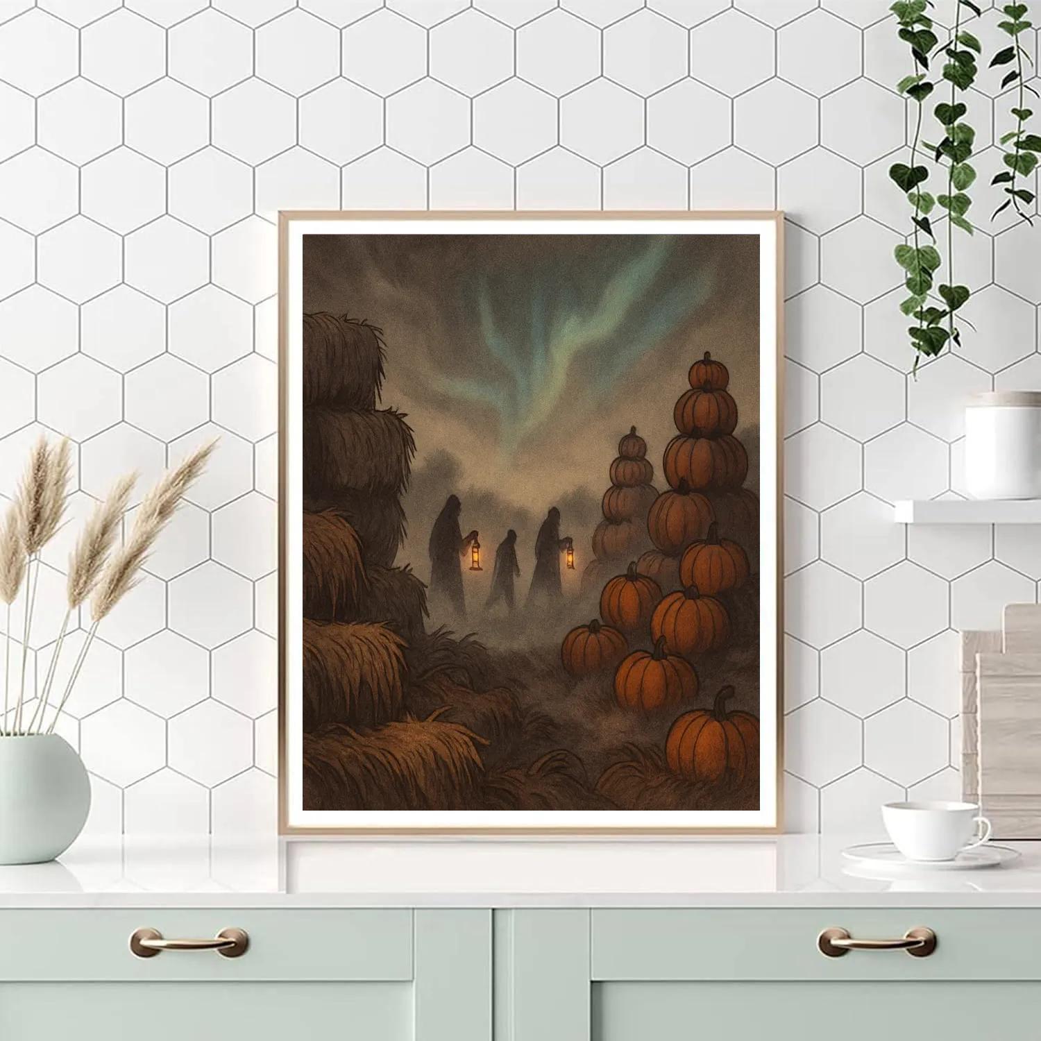 Fogbound Harvest Hollow paint by number