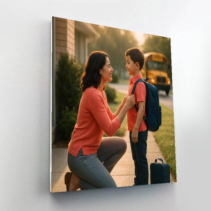 First Day Of School Hand Hold paint by color