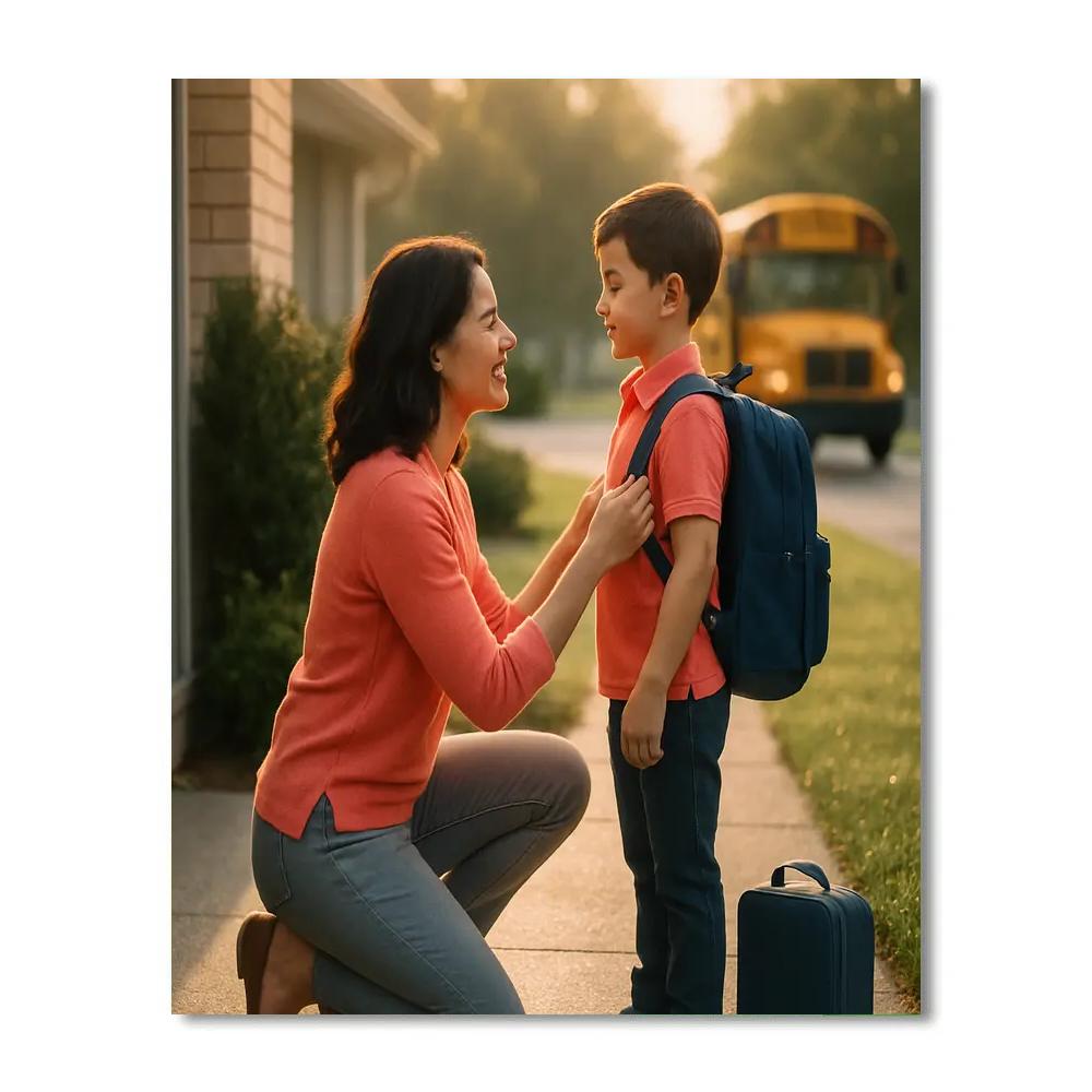 First Day Of School Hand Hold paint by color