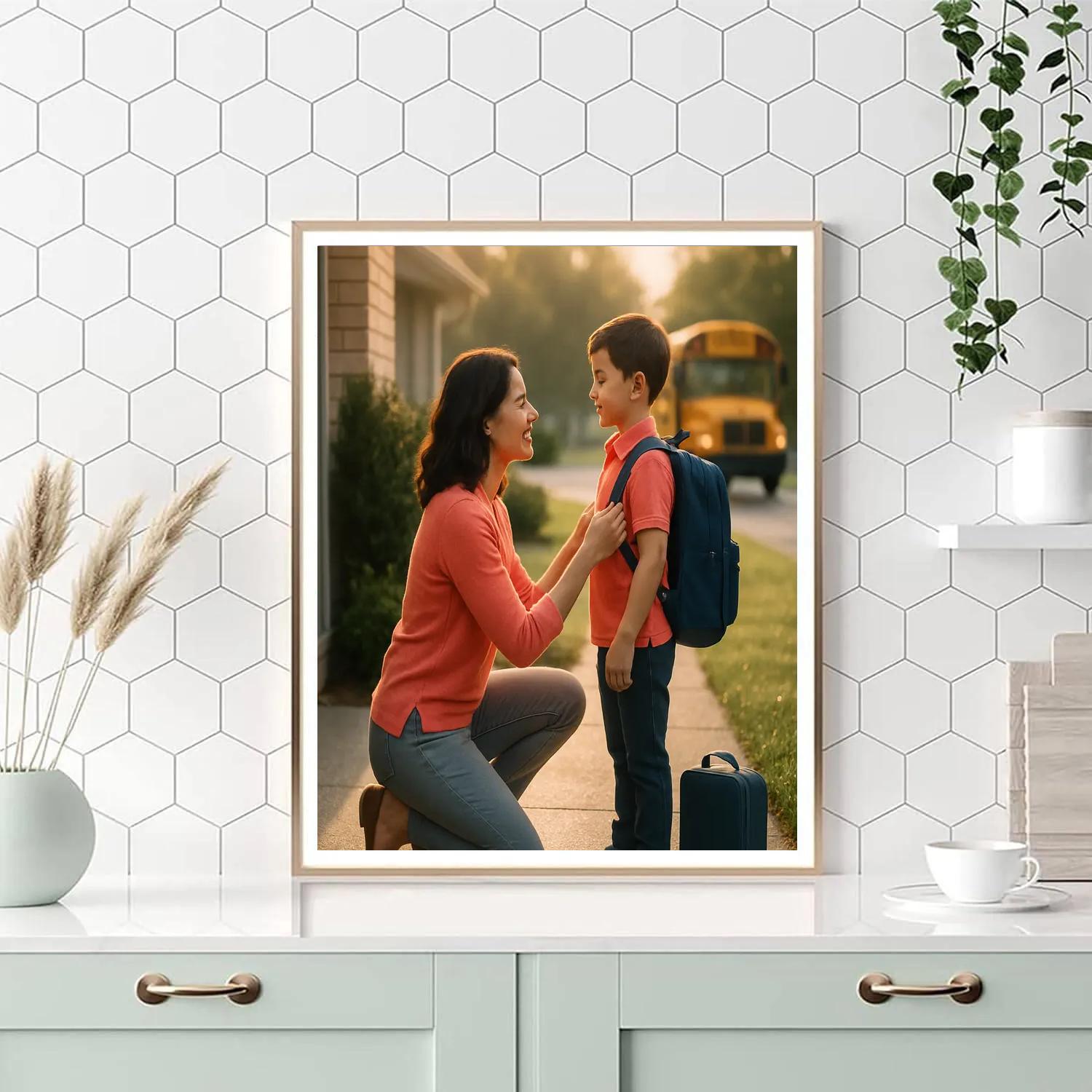 First Day Of School Hand Hold paint by color