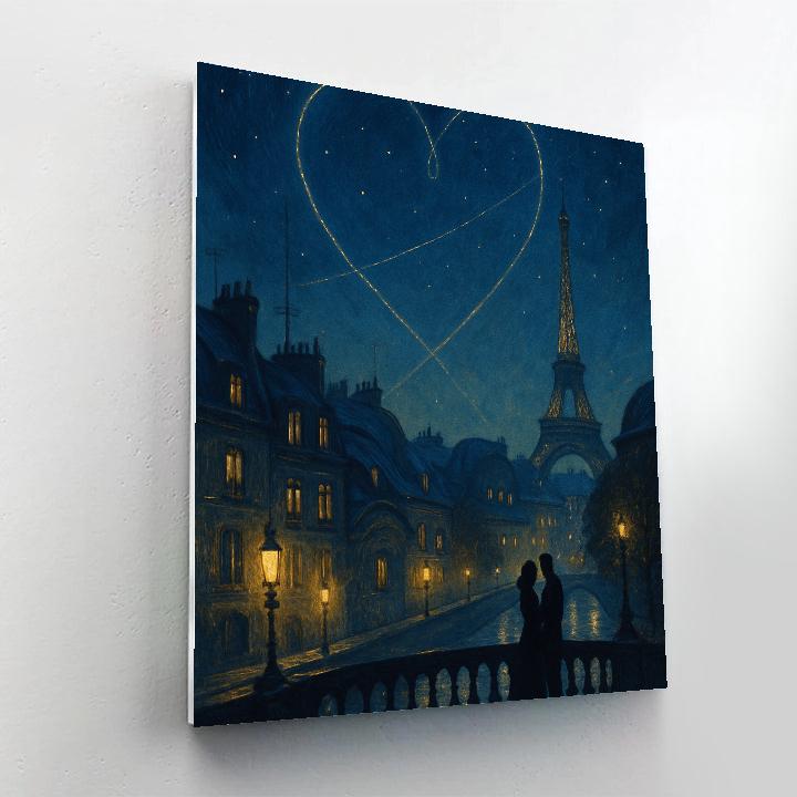 Paris Midnight Orbit painting number kit