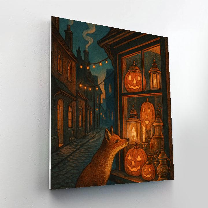 The Lanternmaker Lane Number painting