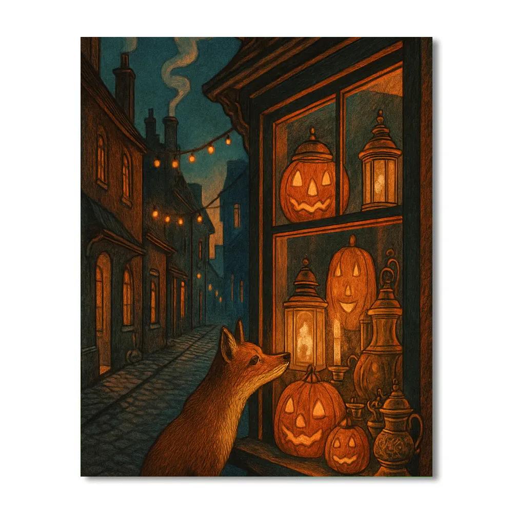 The Lanternmaker Lane Number painting