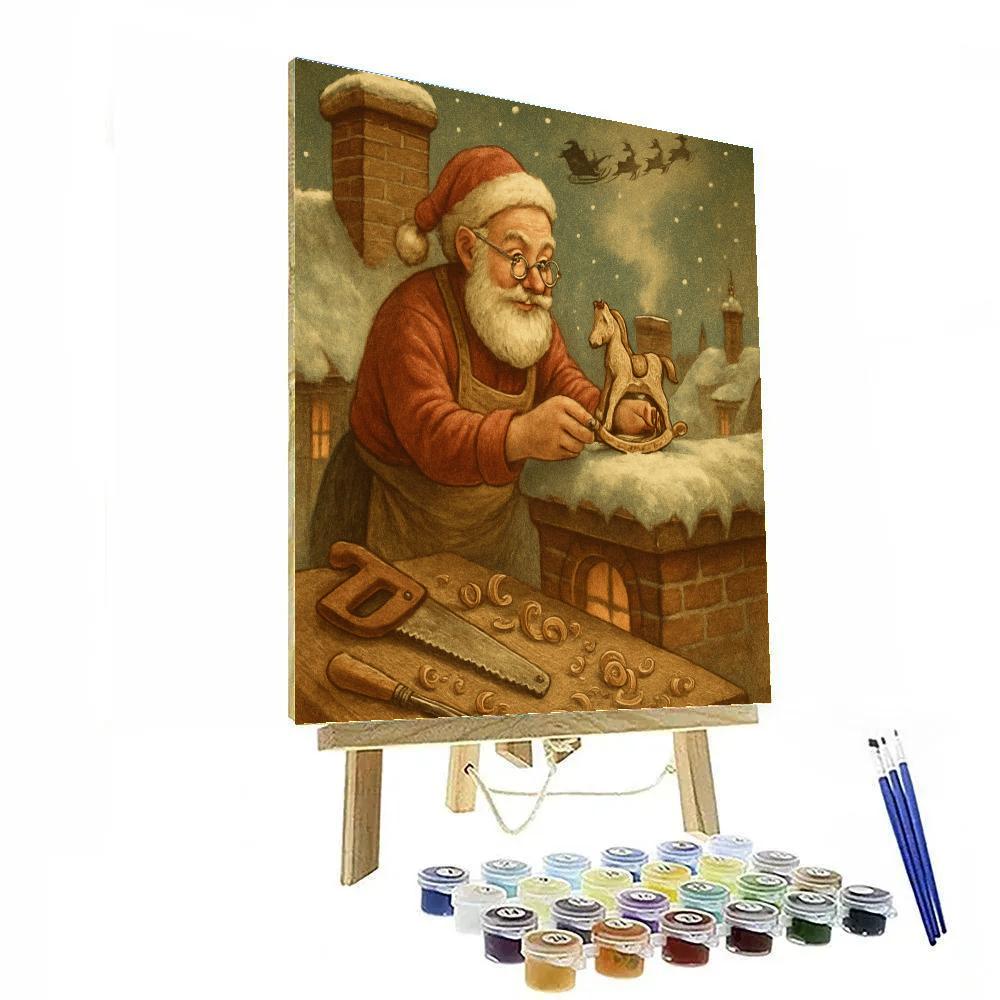 Toymakers Rooftop Surprise paint by number