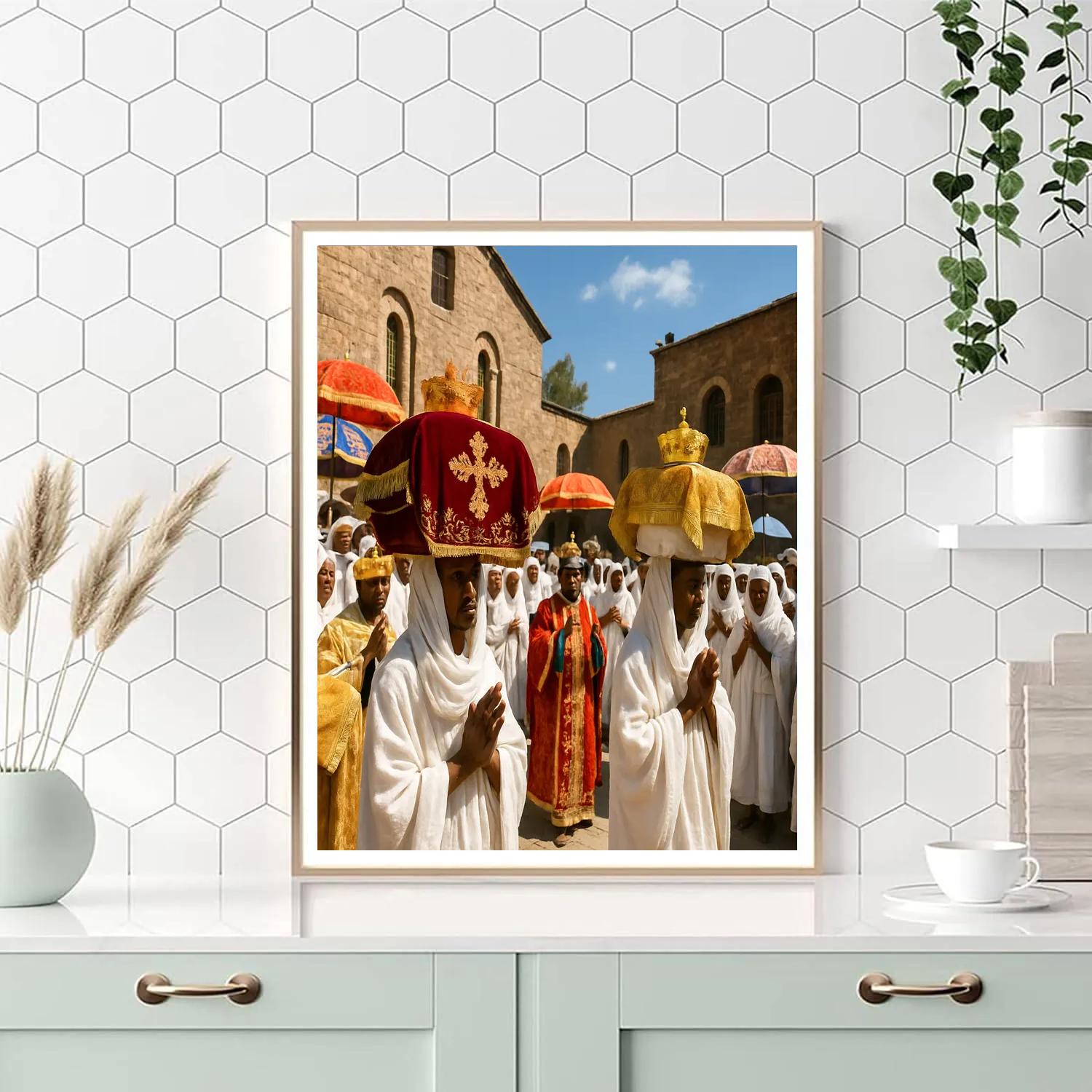 Ethiopian Timkat Festival Epiphany Celebration Paint by numbers kits