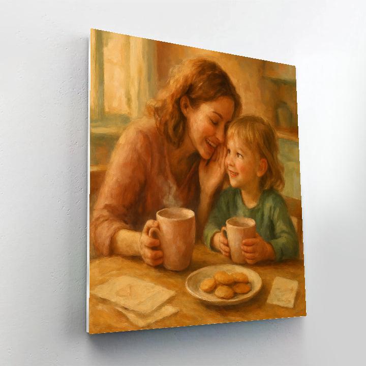 Morning Tea And Whispered Secrets paint by color