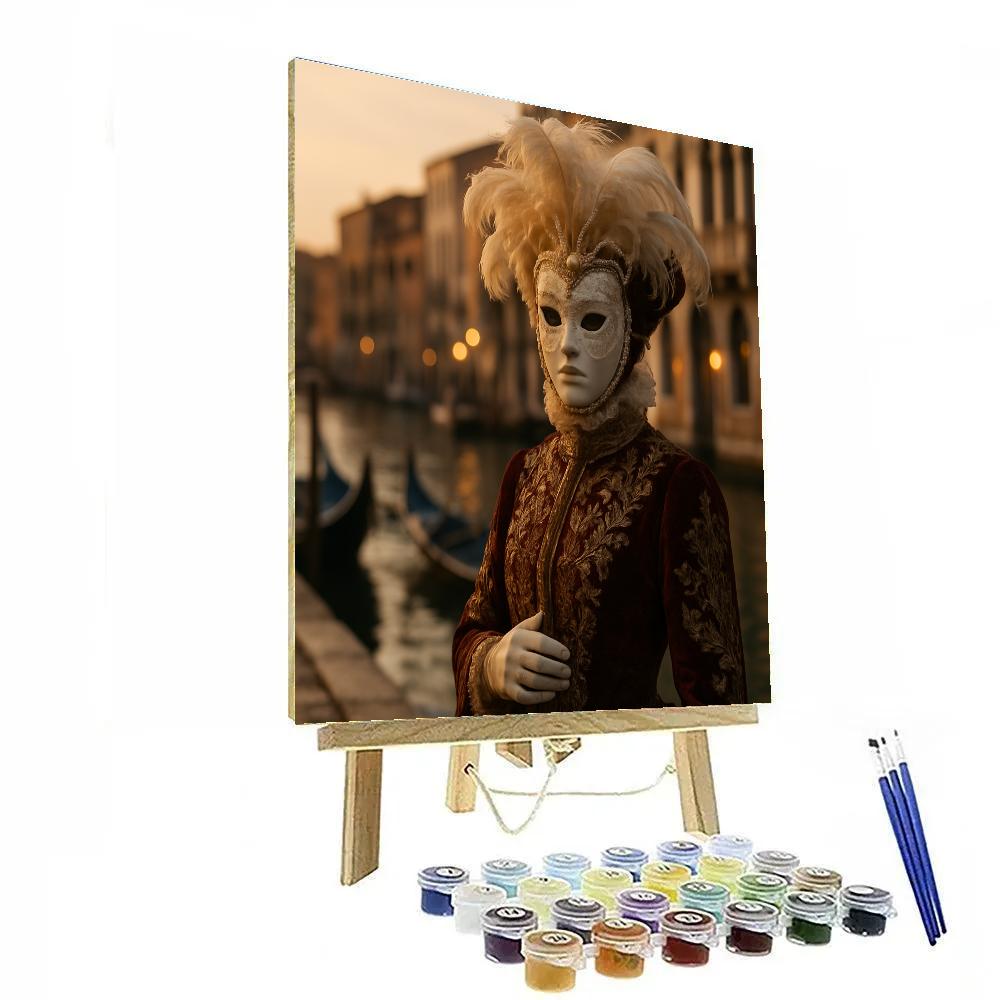 Venetian Carnival Masquerade Elegance paint by number
