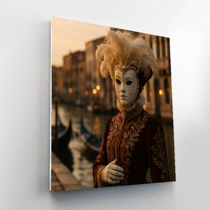 Venetian Carnival Masquerade Elegance paint by number