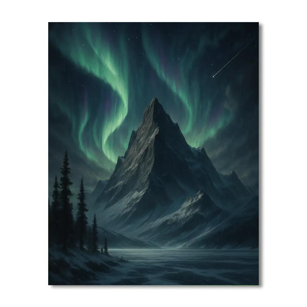 Mountain Aurora Sentinel Paint by numbers kits