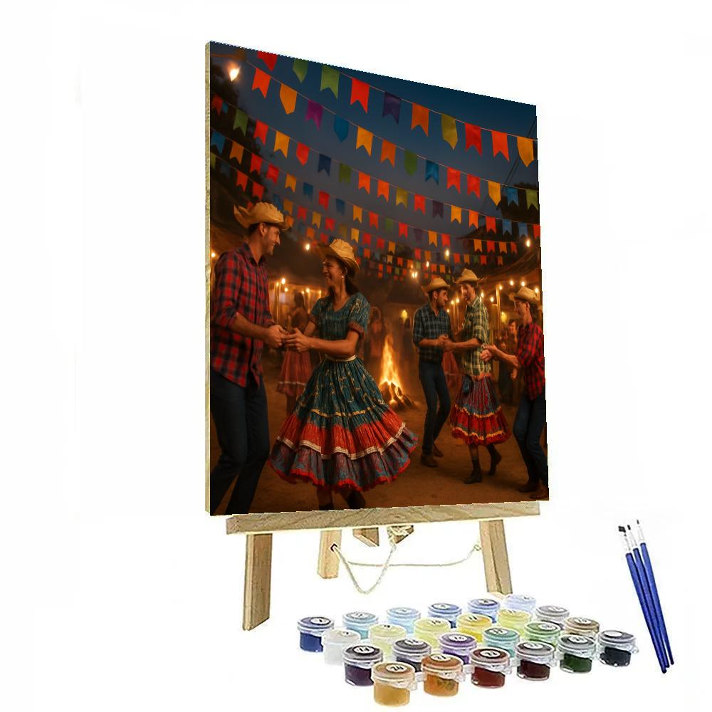 Brazilian Festa Junina Square Dance Paint by numbers kits
