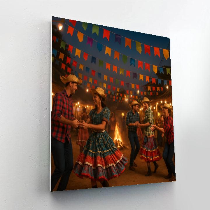 Brazilian Festa Junina Square Dance Paint by numbers kits