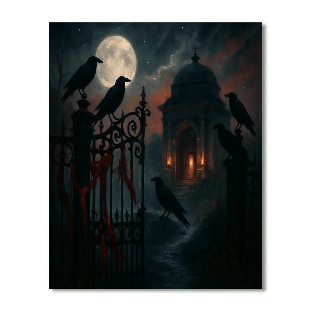 Ravenwatch Cemetery Gate paint by color