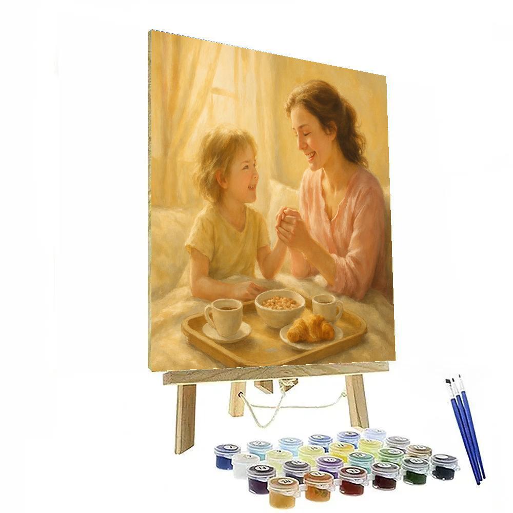 Moments Of Morning Joy With Mother Paint by numbers kits