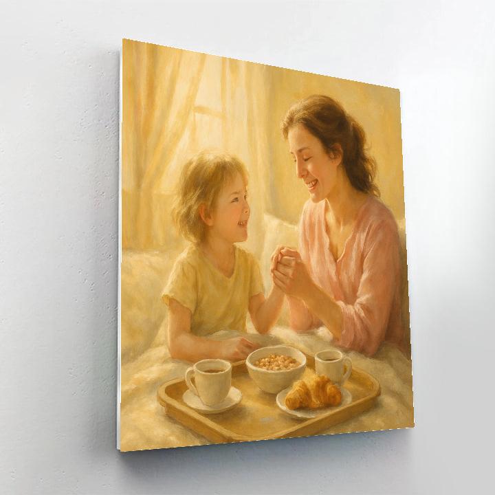 Moments Of Morning Joy With Mother Paint by numbers kits